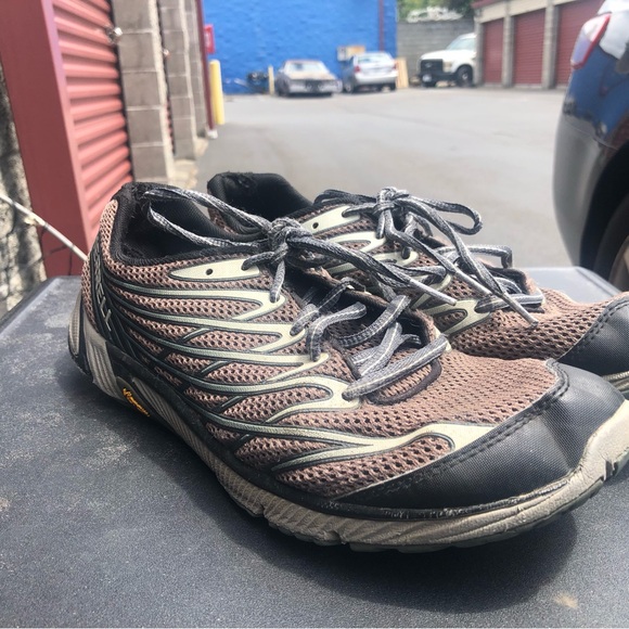 Merrell Mens Bare Access 4 Trail Running Shoes Gray J03925 Lace Up Shoes Sz 10 - Picture 6 of 12